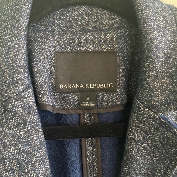 Banana Republic Blue Peacoat/Jacket Size 2 - Picture 2 of 6